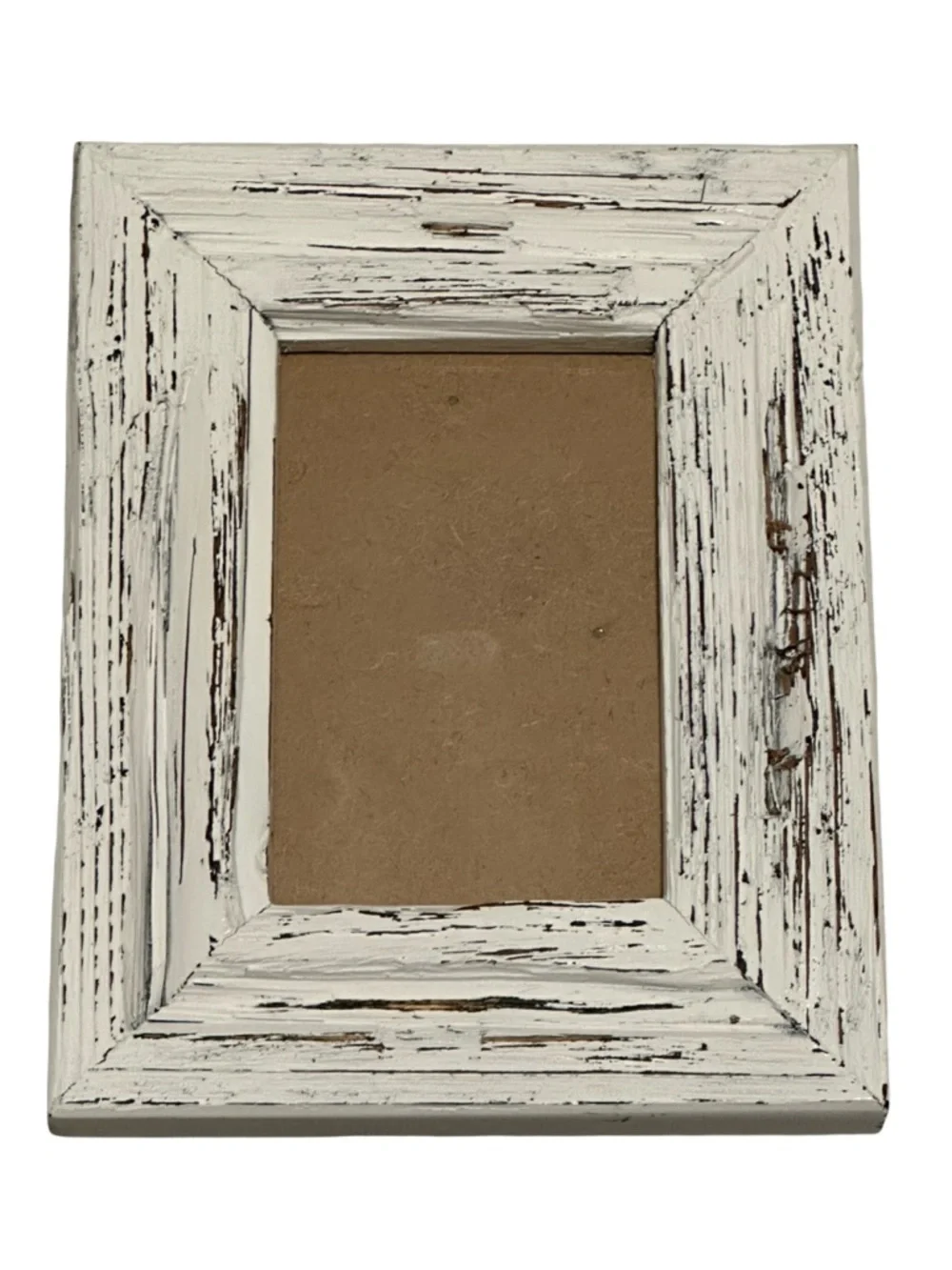 Azzure Home Distressed White Wood 4x6 Picture Frame Rustic Farmhouse